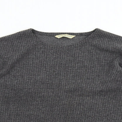 Womens UK Size M Joie de Vivre Grey Pullover Jumper