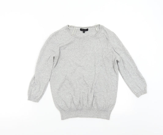 Womens UK Size 12 New Look Grey Pullover Jumper