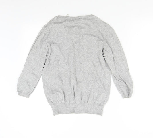 Womens UK Size 12 New Look Grey Pullover Jumper