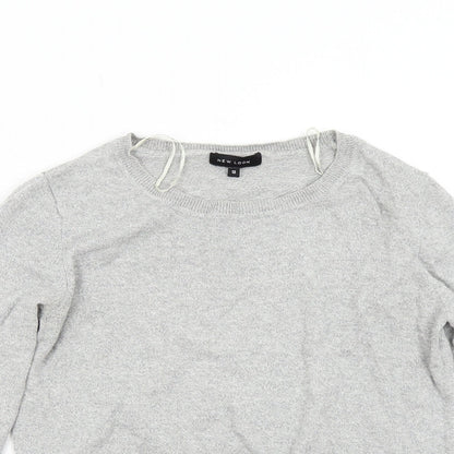 Womens UK Size 12 New Look Grey Pullover Jumper