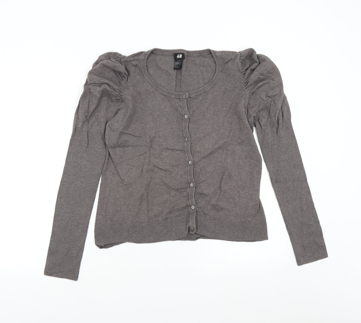 H&M Womens Grey  Knit Pullover Jumper Size M
