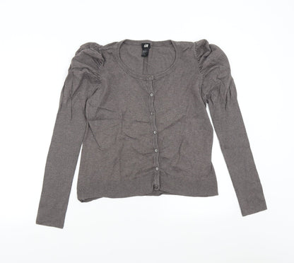 H&M Womens Grey  Knit Pullover Jumper Size M