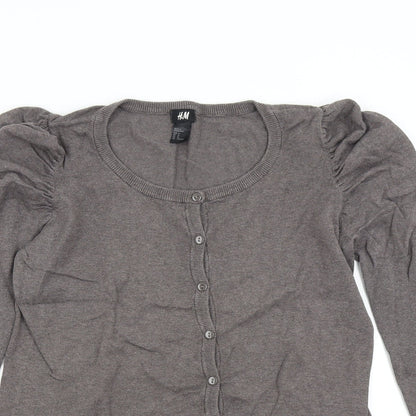 H&M Womens Grey  Knit Pullover Jumper Size M