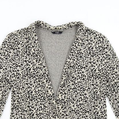 F&F Womens Multicoloured Animal Print  Jacket Blazer Size 6