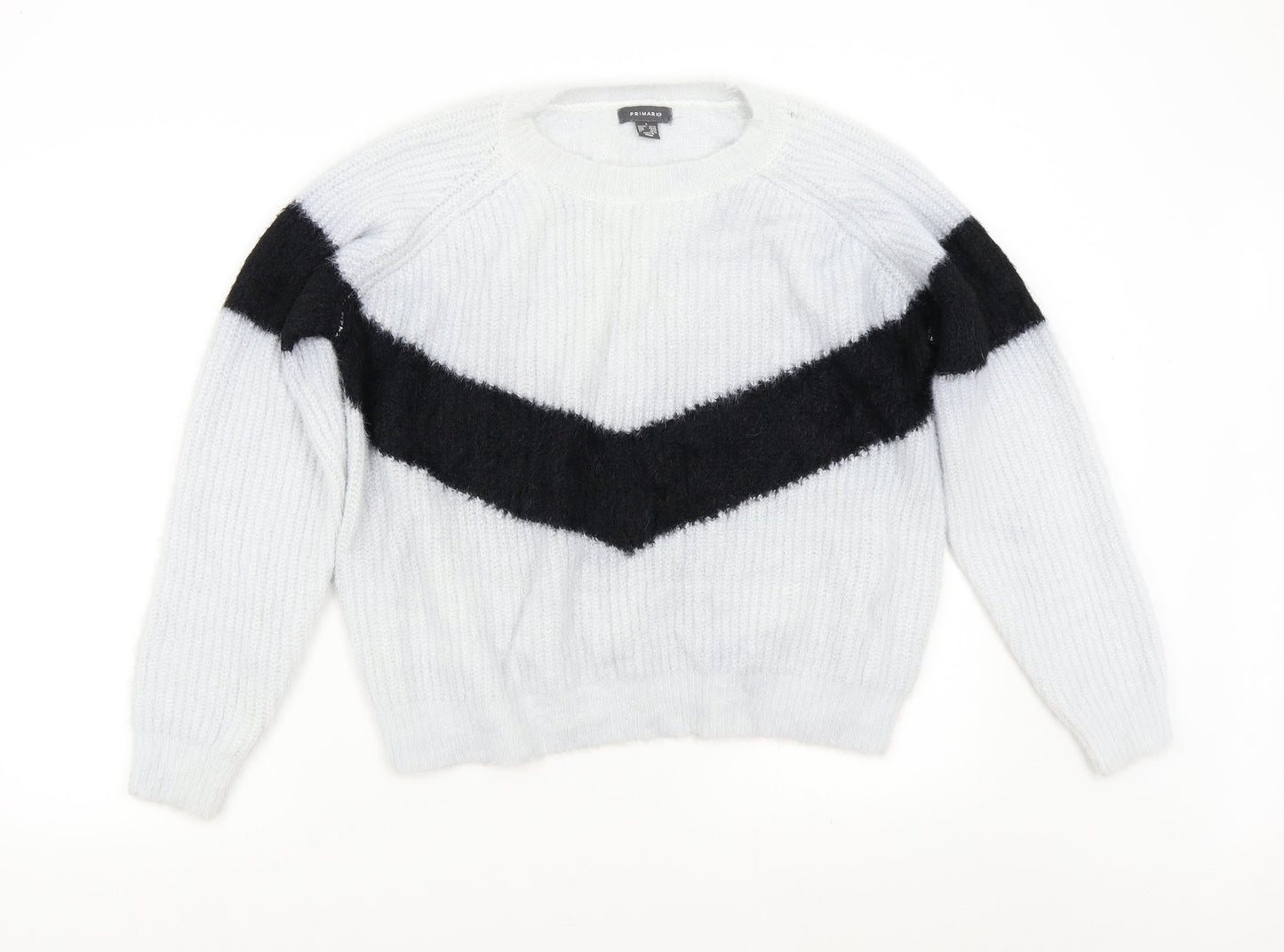 Primark Womens Grey  Knit Pullover Jumper Size 14