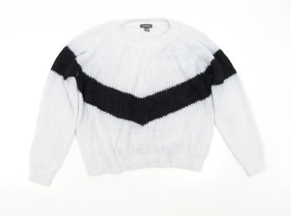 Primark Womens Grey  Knit Pullover Jumper Size 14