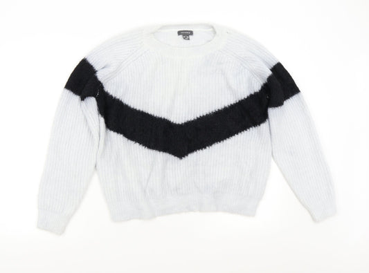 Primark Womens Grey  Knit Pullover Jumper Size 14