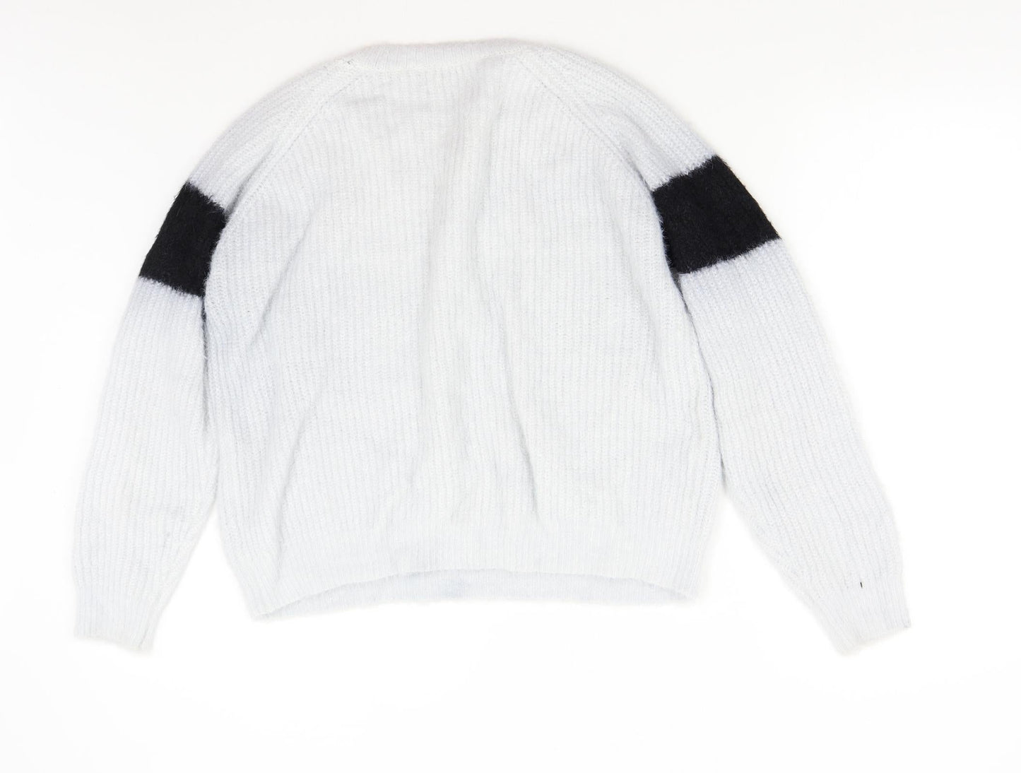 Primark Womens Grey  Knit Pullover Jumper Size 14