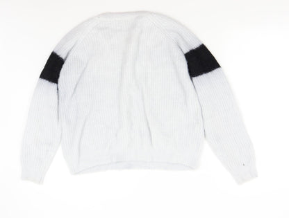 Primark Womens Grey  Knit Pullover Jumper Size 14