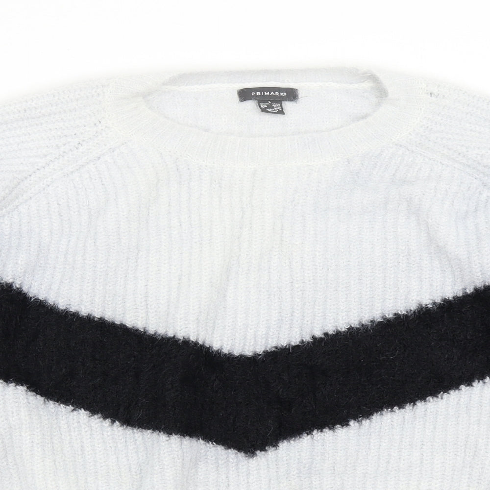 Primark Womens Grey  Knit Pullover Jumper Size 14