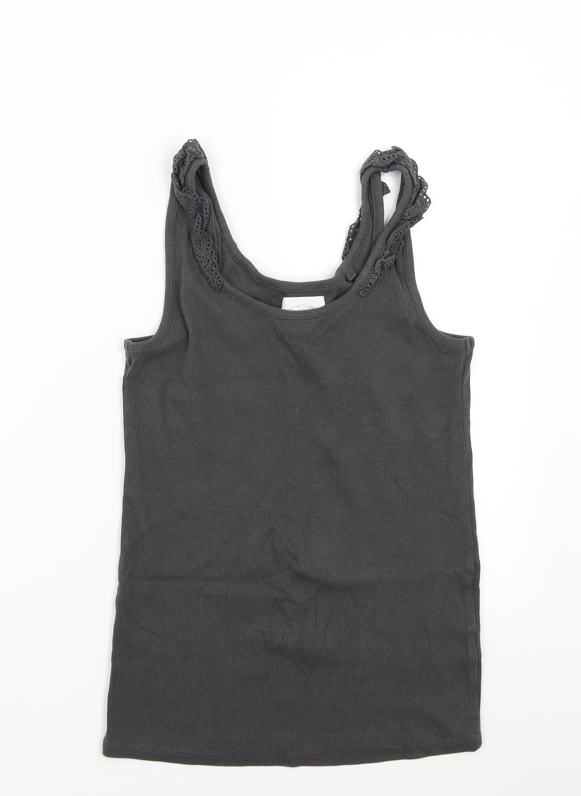 Womens UK Size 10 NEXT Grey Basic Tank