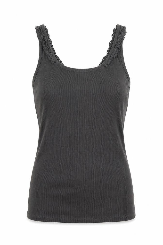 Womens UK Size 10 NEXT Grey Basic Tank