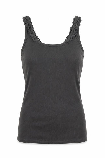 Womens UK Size 10 NEXT Grey Basic Tank