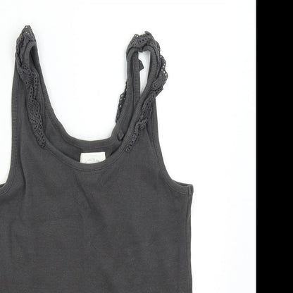 Womens UK Size 10 NEXT Grey Basic Tank