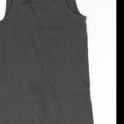 Womens UK Size 10 NEXT Grey Basic Tank