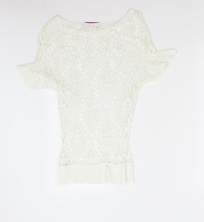 Influence Womens Ivory   Pullover Jumper Size M