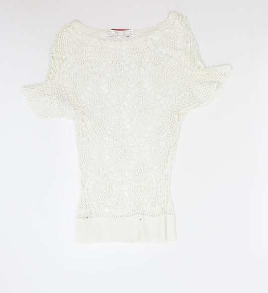 Influence Womens Ivory   Pullover Jumper Size M