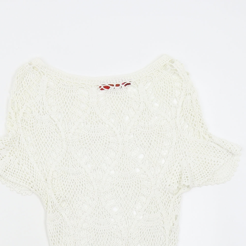 Influence Womens Ivory   Pullover Jumper Size M