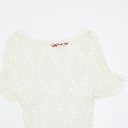 Influence Womens Ivory   Pullover Jumper Size M