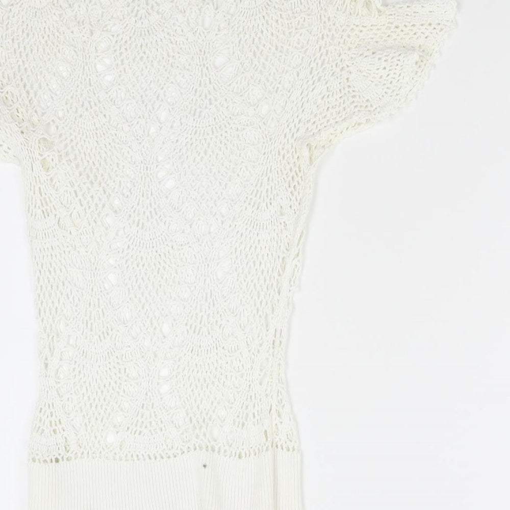 Influence Womens Ivory   Pullover Jumper Size M