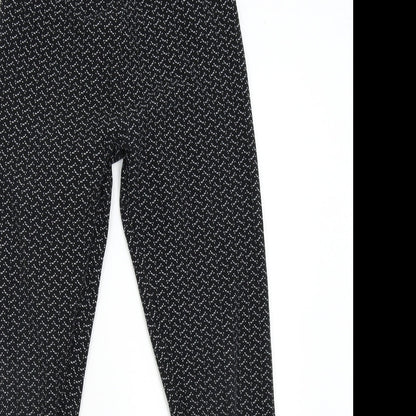 Primark Womens Black Geometric   Pyjama Pants Size 8