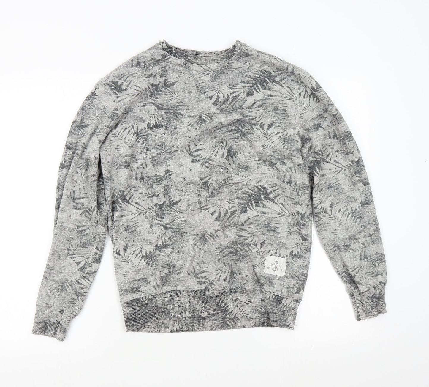Anchor & Release Womens Grey   Pullover Sweatshirt Size S