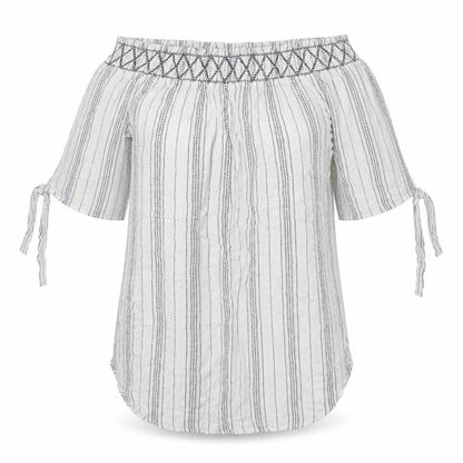 Womens UK Size M New Look White Basic Blouse