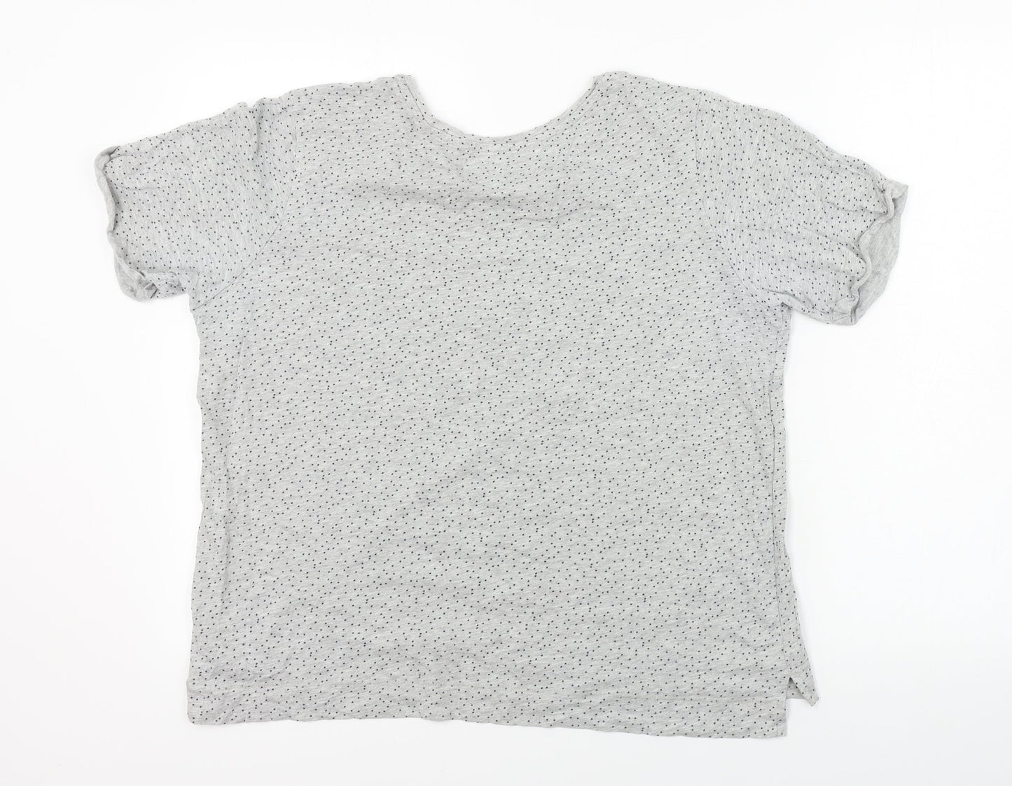 Womens UK Size L Matalan Grey Basic T-Shirt