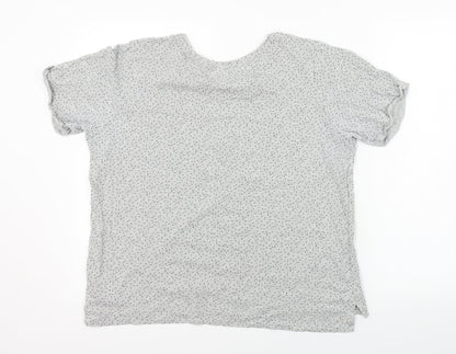 Womens UK Size L Matalan Grey Basic T-Shirt