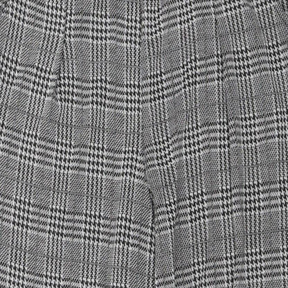 Image Womens Grey Check  Cropped Trousers Size 32 in