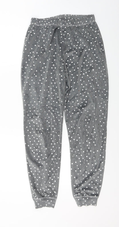 TU Womens Grey Polka Dot  Sweatpants Trousers Size 8 L26 in