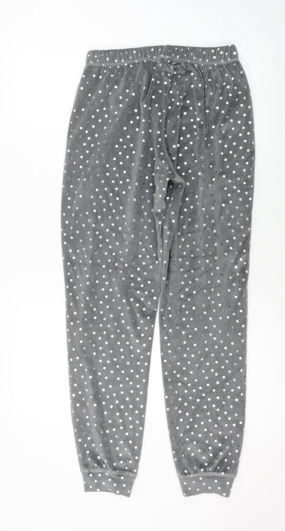 TU Womens Grey Polka Dot  Sweatpants Trousers Size 8 L26 in