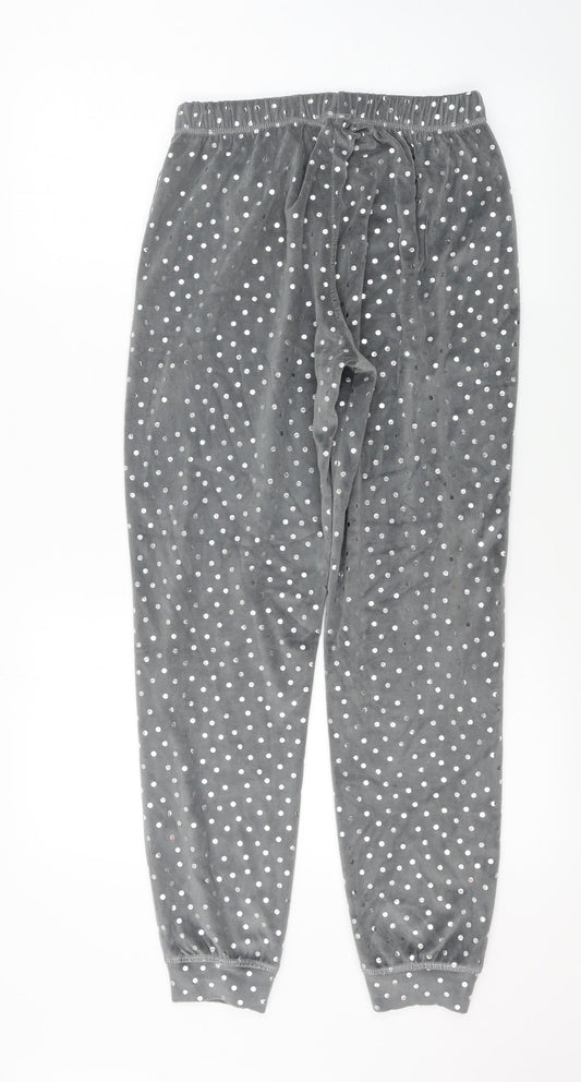 TU Womens Grey Polka Dot  Sweatpants Trousers Size 8 L26 in