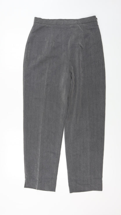 Womens UK Size 12 Preworn Regular Fit  Grey Trousers