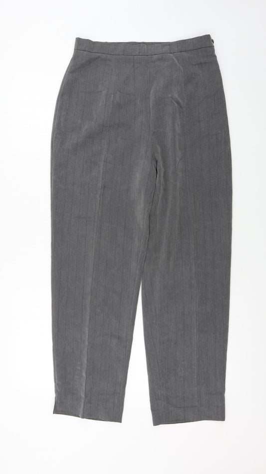 Womens UK Size 12 Preworn Regular Fit  Grey Trousers