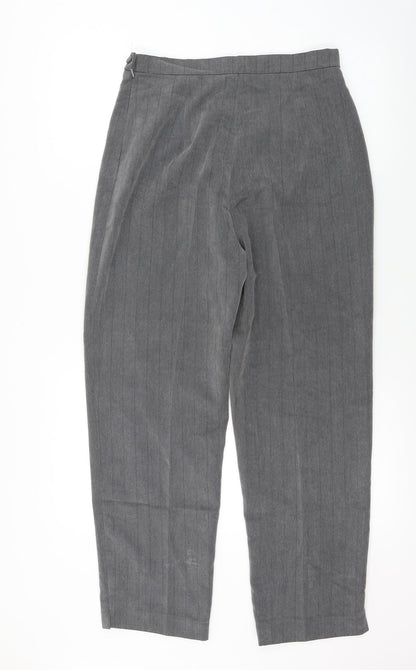 Womens UK Size 12 Preworn Regular Fit  Grey Trousers
