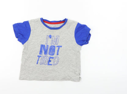 Primark  Boys Grey   Basic T-Shirt Size 2-3 Years