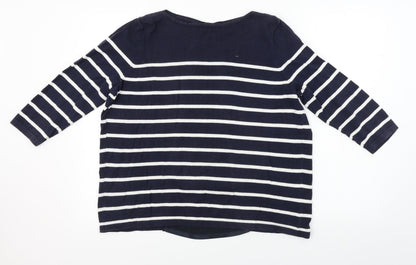 Womens UK Size M Wallis Blue Basic T-Shirt