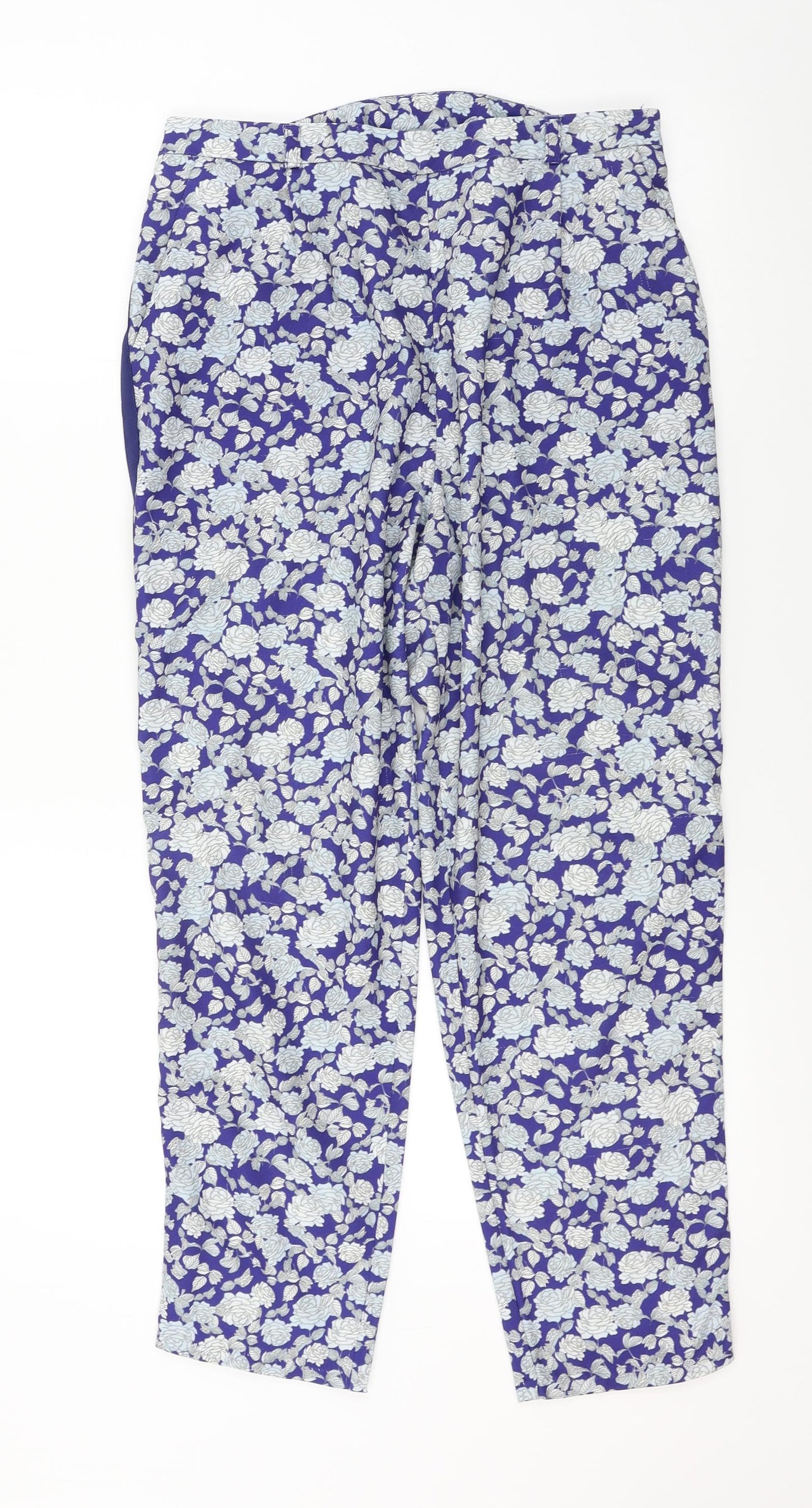 Womens UK Size 12 ASOS Regular Fit  Blue Trousers