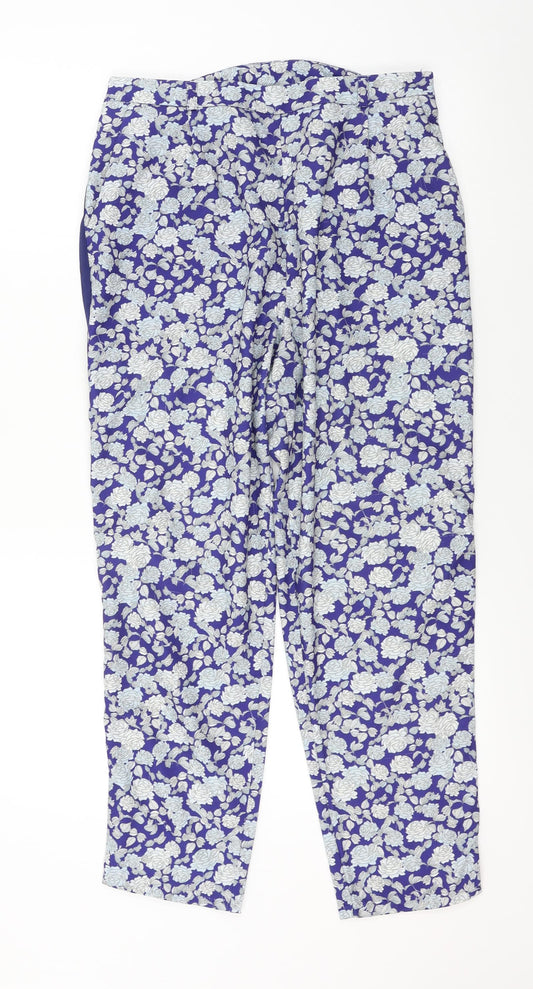 Womens UK Size 12 ASOS Regular Fit  Blue Trousers