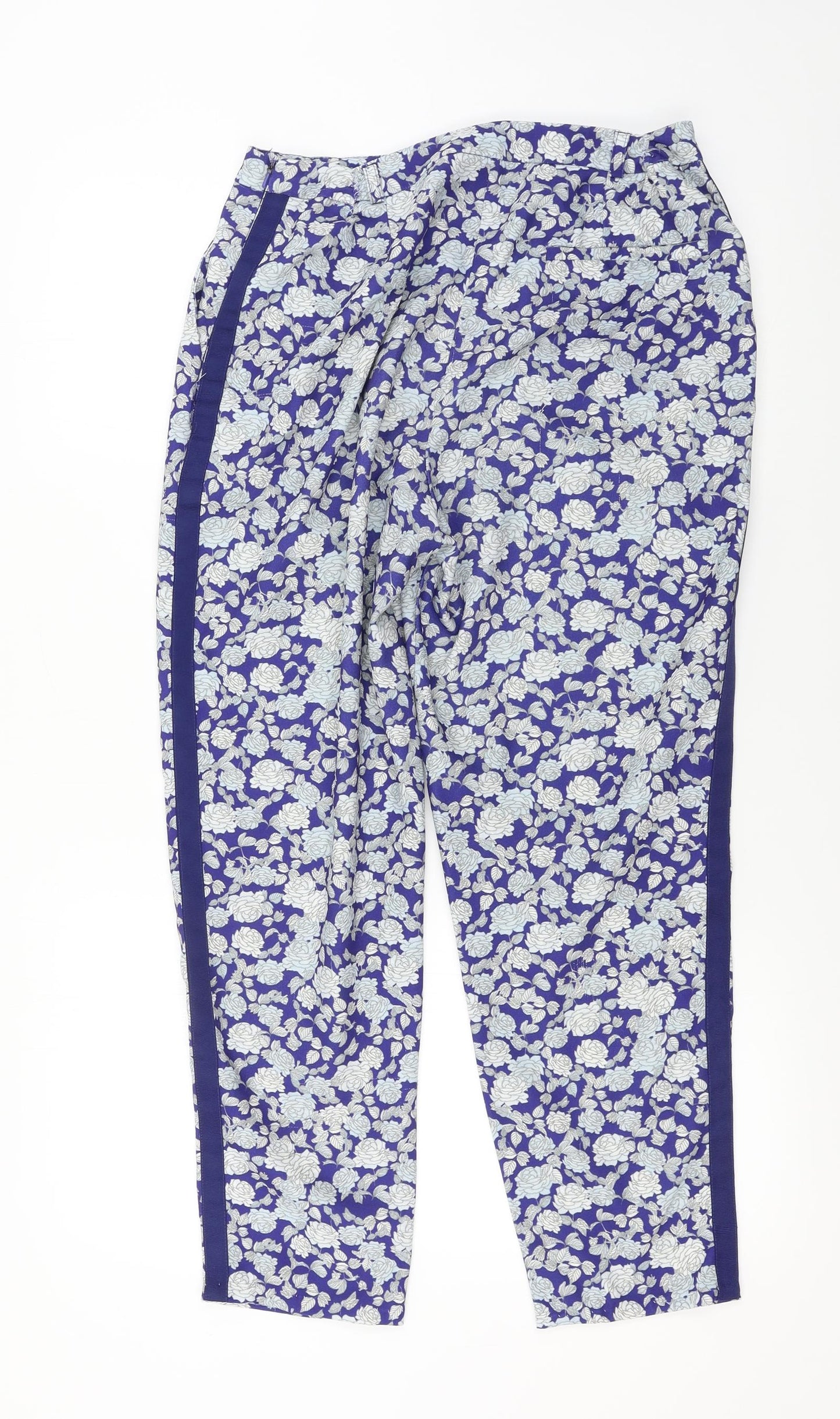Womens UK Size 12 ASOS Regular Fit  Blue Trousers