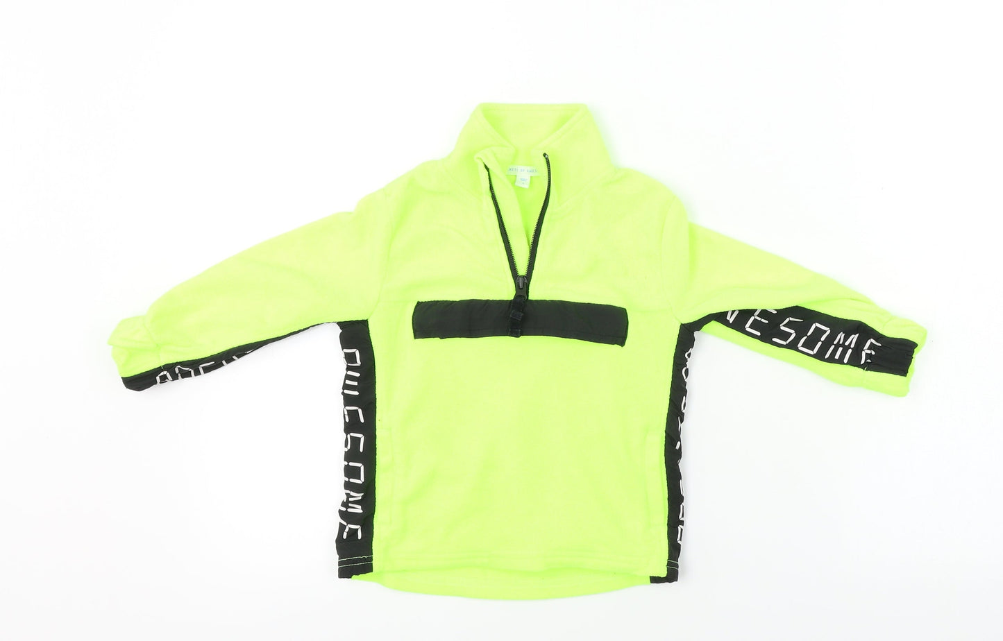 rockets of awsome  Boys Yellow   Henley Jumper Size 3 Years