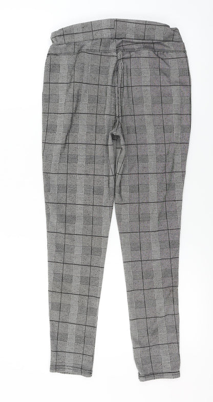 Preworn  Womens Grey Check  Trousers  Size L L23 in