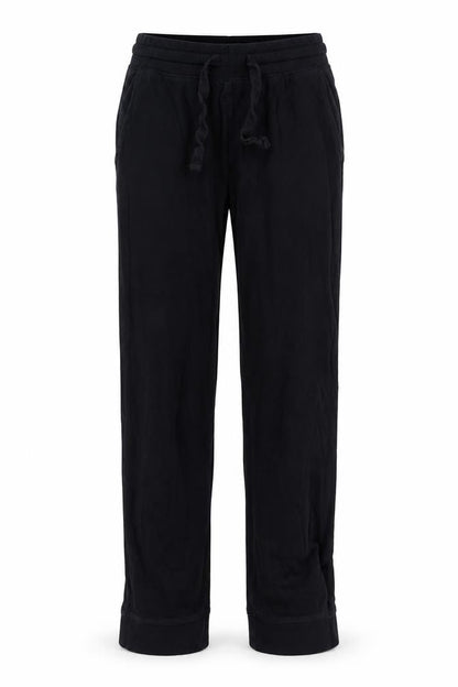 Front view of Next women’s black sweatpants, size S, 25-inch leg