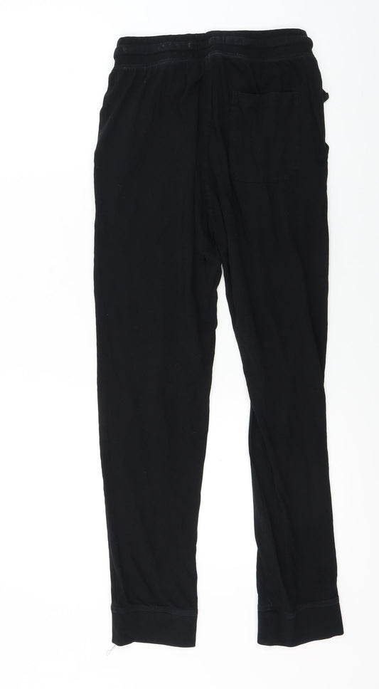 Womens UK Size S NEXT Regular Fit Sweatpants Black Trousers