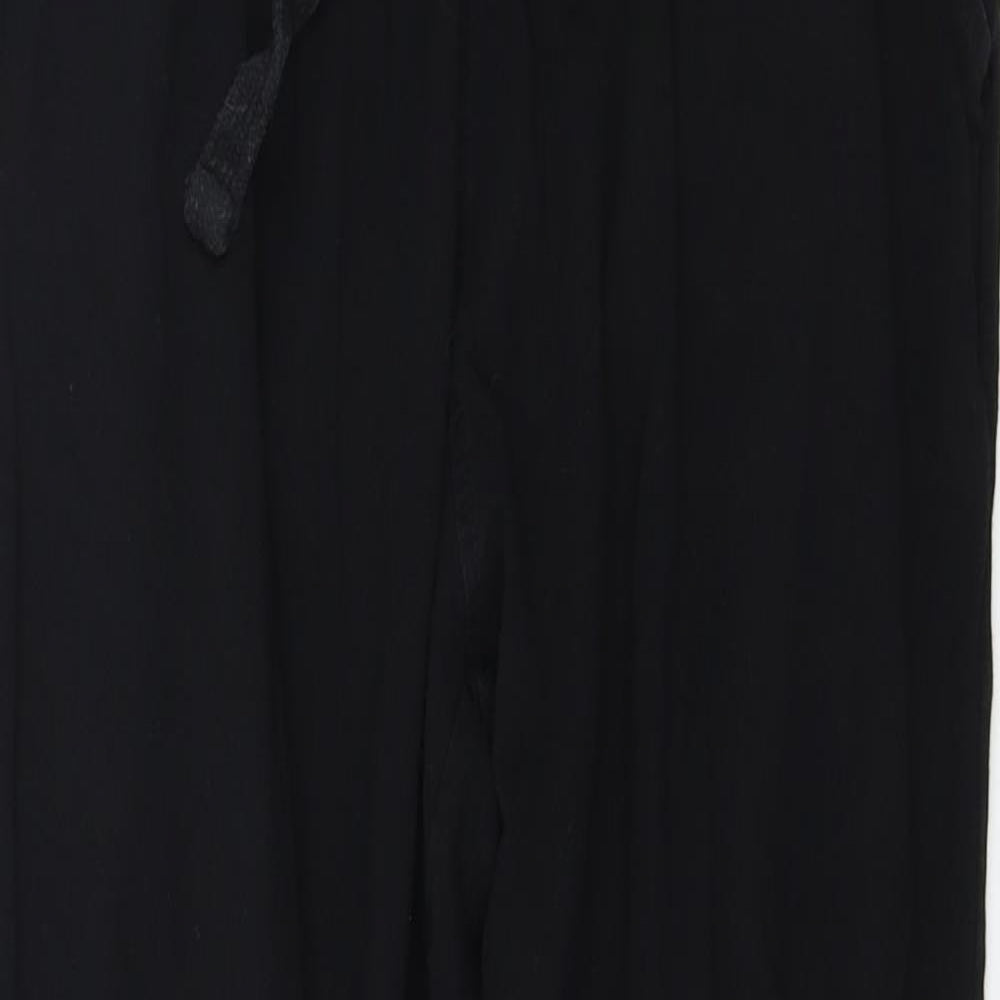 Womens UK Size S NEXT Regular Fit Sweatpants Black Trousers