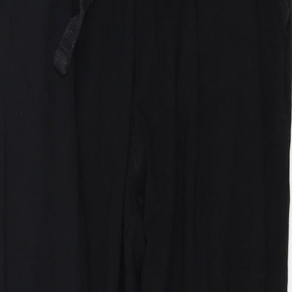 Womens UK Size S NEXT Regular Fit Sweatpants Black Trousers