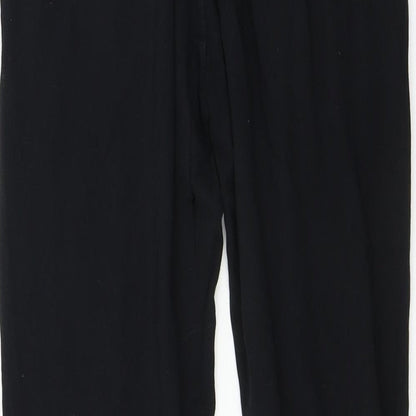 Womens UK Size S NEXT Regular Fit Sweatpants Black Trousers