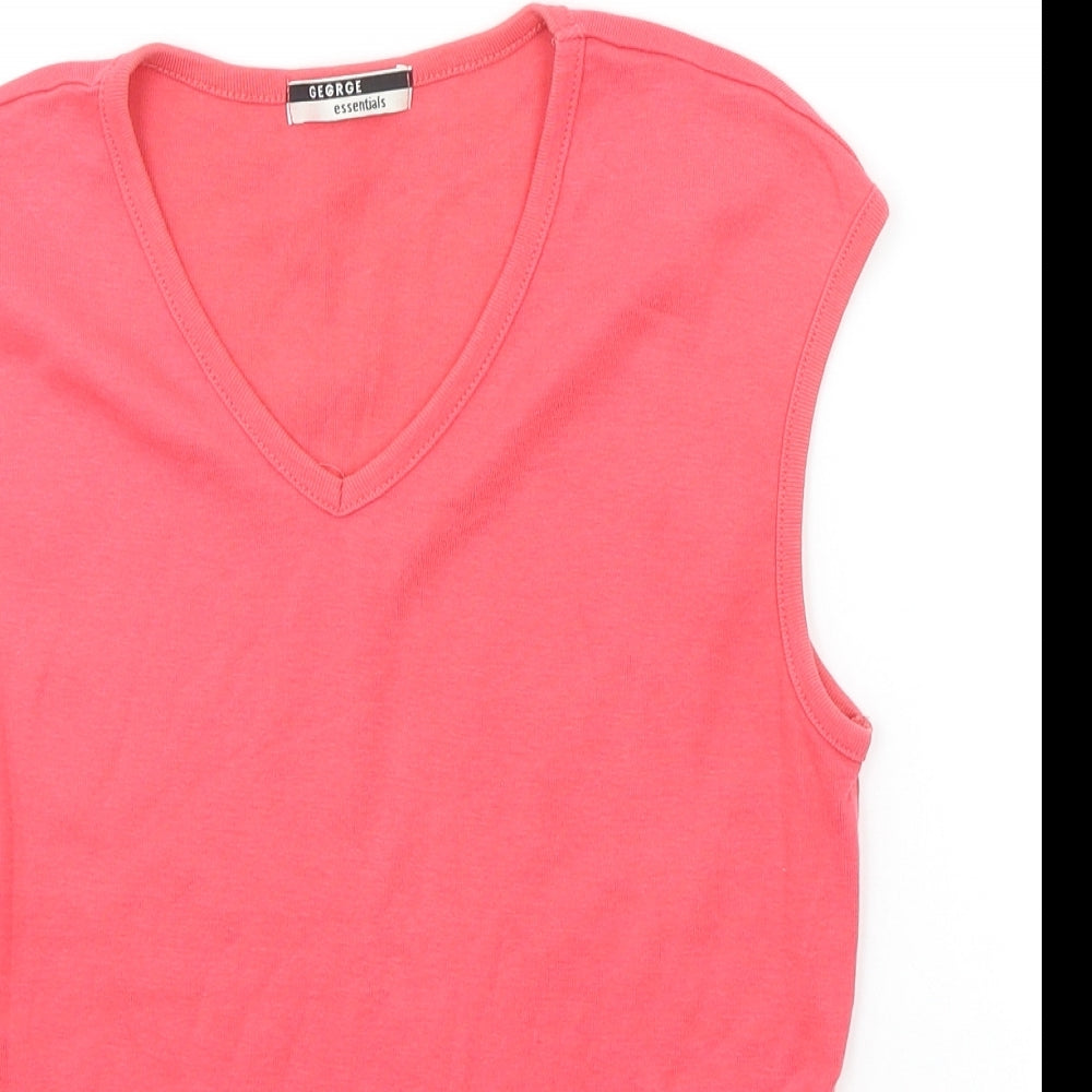 George Womens Red   Basic Tank Size 14
