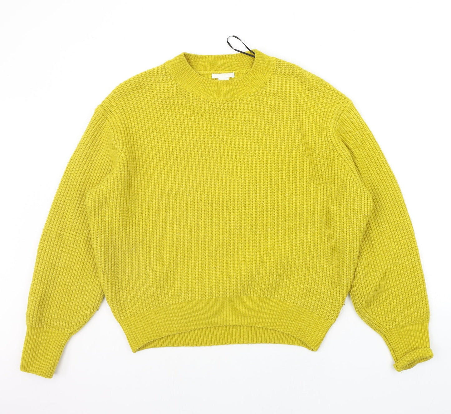 Womens UK Size XS H&M Yellow Pullover Jumper